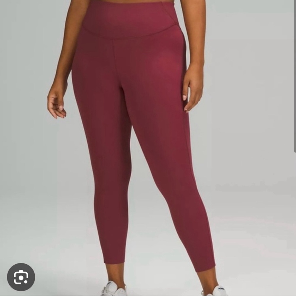Lululemon base pace cropped high waist leggings size 0 NWOT raw hem inseam 25 - Picture 3 of 7
